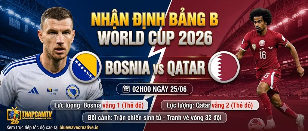 Nhận Định Bosnia & Herzegovina vs Qatar (02h00, 25/6) | Khối Đội Hình Sinh Tử