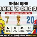 Ảnh bìa nhận định trận đấu Colombia vs CHDC Congo tại World Cup 2026, với sự góp mặt của Luis Diaz và Yoane Wissa cập nhật trên ThapcamTV.